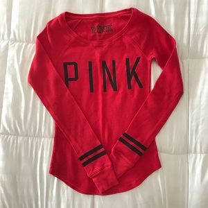 Red thermal long sleeve from Pink!